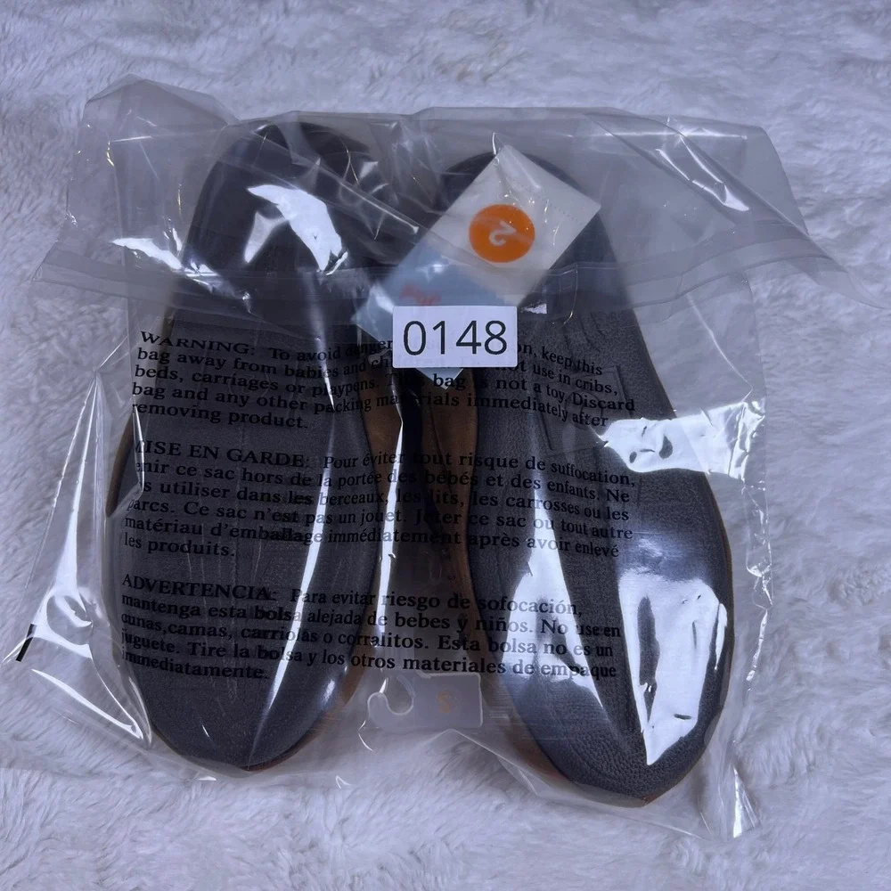 Cat &‎ Jack Kids Moccasin Slippers Brown Size 2 Sherpa Lined Cozy